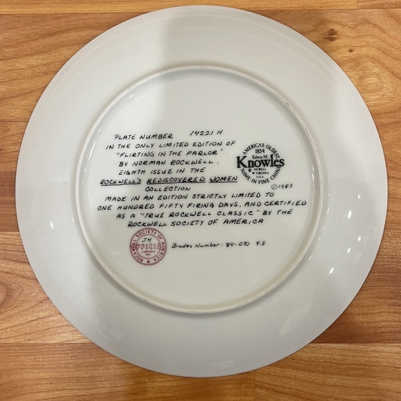 Collectible Norman Rockwell’s “Flirting in the Parlor” - Picture 3 of 4